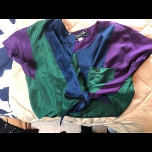 Multi color crop top